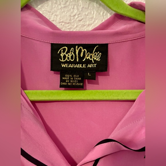 Vintage Pink Silk Shirt - Picture 3 of 4